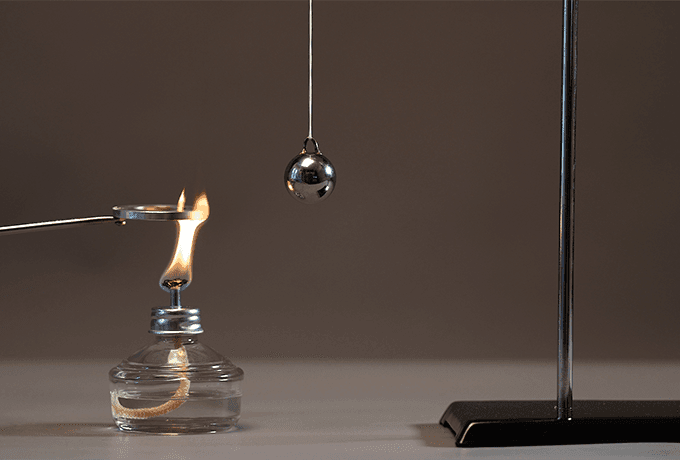Thermal expansion of metal ring